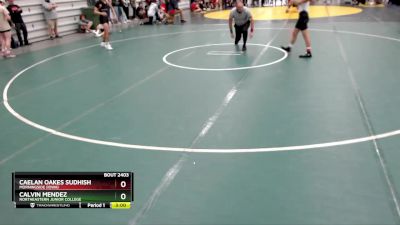 125 lbs Cons. Round 2 - Calvin Mendez, Northeastern Junior College vs Caelan Oakes Sudhish, Morningside (Iowa)