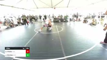 170 lbs Round Of 16 - Aiden Platte, Threshold WC vs Javier Montes, Roosevelt Wrestling