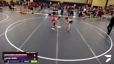 126 lbs Cons. Round 4 - Alexander Shvartsman, IL vs Kaydin Jones, IA