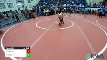 46 lbs Round Of 32 - Ashton Edie, Mustang Bronco Wrestling Club vs Garrett Doyle, Cowboy Wrestling