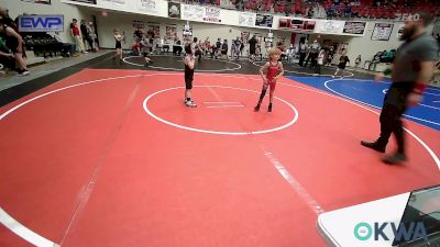 46 lbs Consolation - Maculey Andrews, Hilldale Youth Wrestling Club vs Robert Kuhns Jr., Prairie Grove Youth Wrestling