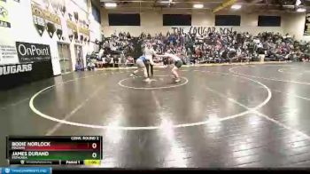 195 lbs Cons. Round 2 - James Durand, Estacada vs Bodie Norlock, Mazama