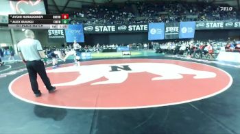 Boys 3A 165 lbs 1st Place Match - Alex Buiukli, Everett vs Aydin Nuraddinov, Kent Meridian