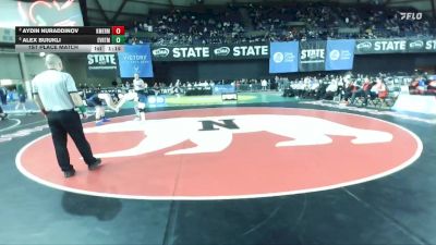 Boys 3A 165 lbs 1st Place Match - Alex Buiukli, Everett vs Aydin Nuraddinov, Kent Meridian