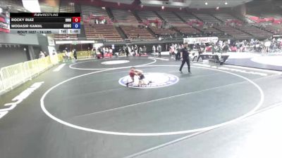 74 lbs 5th Place Match - Rocky Ruiz, Red Wave Wrestling vs Modasir Kamal, Mad Dawg Wrestling Club