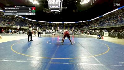 250 lbs Consy 2 - Matthew Peace, Clearfield vs Carson Stolz, Fort LeBoeuf