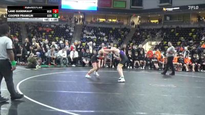 165 lbs 5th & 7th Place - Lane Gudenkauf, West Delaware, Manchester vs Cooper Franklin, Alburnett