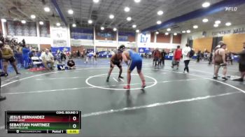 215 lbs Cons. Round 3 - Jesus Hernandez, Bishop Amat vs Sebastian Martinez, South Hills Hs