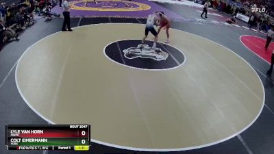 Champ. Round 1 - Lyle Van Horn, Crete vs Colt Eimermann, York