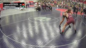 190 lbs Champ. Round 3 - Jeremiah Steagall, Sweet Home vs Dallas Stryker Simmons, White River