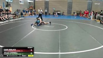 152 lbs Round 1: 1:30pm Fri. - Zane Gerlach, South Anchorage High School vs Myles Campbell, Redington Sr. Jr/Sr High School