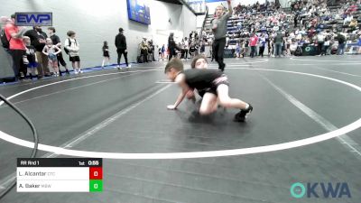 46 lbs Rr Rnd 1 - Lucas Alcantar, Comanche Takedown Club vs Andrew Baker, Mustang Bronco Wrestling Club