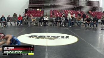 90 lbs Round 1 (8 Team) - Loc Webber, Beast Mode vs ANDREW MLYNARCZYK, West Shore Wrestling Club