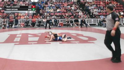 113 lbs Semifinal - Knox Ritchie, McCallie School vs Riley Alcantar, Baylor School
