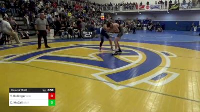 130 lbs Consi Of 16 #1 - Tyler Bollinger, Kiski Area vs Colton McCall, South Side