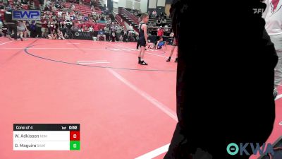 52 lbs Consi Of 4 - Wyatt Adkisson, Team Nomad vs Dominic Maguire, Skiatook Youth Wrestling