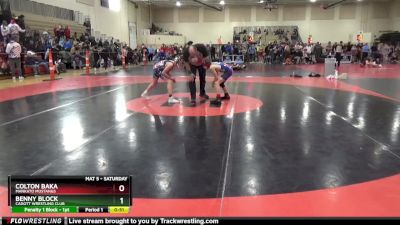 95 lbs Cons. Round 2 - Benny Block, Cadott Wrestling Club vs Colton Baka, Mankato Mustangs