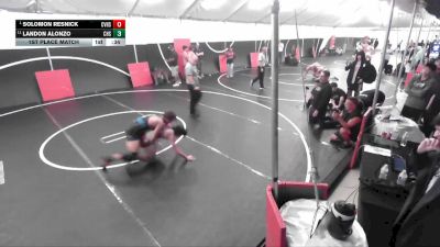 132 lbs 1st Place Match - Solomon Resnick, Capistrano Valley High School vs Landon Alonzo, Canyon High School