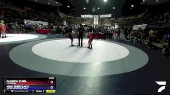 120 lbs Cons. Round 3 - Andrew Zubia, California vs King Ebersbach, Rough House Wrestling