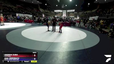 120 lbs Cons. Round 3 - Andrew Zubia, California vs King Ebersbach, Rough House Wrestling