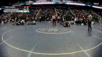 4A 132 lbs Cons. Round 1 - Joell Claudio, Mallard Creek High School vs Ashton Tennessee, South Garner