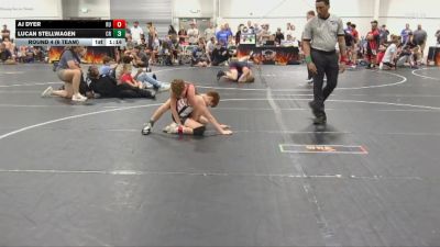 78 lbs Round 4 (6 Team) - AJ Dyer, Reverence United vs Lucan Stellwagen, Carolina Reapers