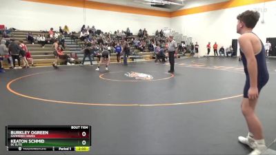 J-8 lbs Quarterfinal - Burkley Ogreen, Hammerin Hawks vs Keaton Schmid, DC Elite