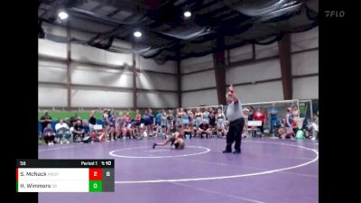 58 lbs Quarterfinals (8 Team) - Harper Wimmers, Ohio Blue vs Shataya McNack, Missouri BattleGear Purple