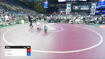 120 lbs Cons 64 #1 - Eric Bush, FL vs Caiden Latch, IA