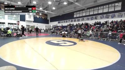 41 lbs Quarterfinal - Mila Lopez, So Cal Hammers Wrestling vs Hector Hernandez, South Bay HULKS