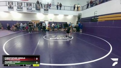 77 lbs Semifinal - Christopher Herold, Riverton Middle School vs Madden Cooley, Rocky Mountain