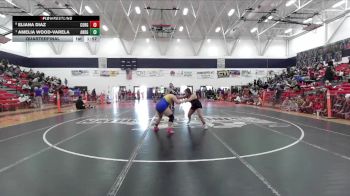 Girls 192 lbs Quarterfinal - Amelia Wood-Varela, Anderson Girls vs Eliana Diaz, Corning Girls