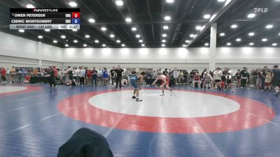 132 lbs Cons. Quarters - Owen Petersen, Callan Wrestling Academy vs Cedric Montgomery, Storm Wrestling Center
