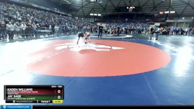 136 lbs Champ. Round 2 - Kaden Williams, Goldendale Grapplers Youth Wrestling vs Jay Sage, Ascend Wrestling Academy