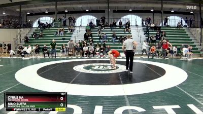 150 lbs Cons. Round 3 - Nino Buffa, Benedictine College Prep vs Cyrus Na, The Heights School