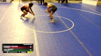 182 lbs Quarterfinal - Kaewett Nelson, California vs Levi Bussey, California