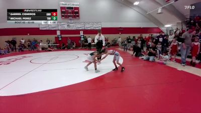 63-66 lbs Round 1 - Gabriel Cisneros, Greeley Metro WC vs Michael Perez, Top Notch WC