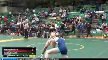 113 lbs Quarterfinal - Kolton Barker, LOUISVILLE vs Marcus Blaze, PERRYSBURG