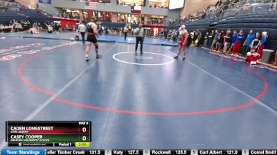 190 lbs Round 5 - Caden Longstreet, Carl Albert vs Casey Cooper, Memphis University School