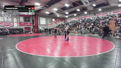 165 lbs Champ. Round 2 - Vincent Scola, Liberty (Winchester) vs Mason Eligio, Ayala