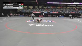 133 lbs Cons. Round 2 - 10 Adonis Boyd, Cumberlands vs Kolby Encinas, Oklahoma Wesleyan