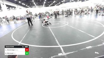 46 lbs Consi Of 8 #2 - Levi Escarcega, Manu WC vs Abram Mariscal, No Team