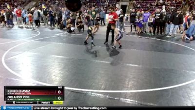 62 lbs Semifinal - Orlando Vigil, Pueblo County Wrestling Club vs Kenzo Chavez, Duran Wrestling Club