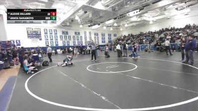 105 lbs Cons. Round 5 - Alexis Dillard, Aliso Niguel vs Arata Sakamoto, Santa Monica