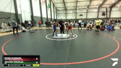 182 lbs Semifinal - Ryder Dearborn, East County Wrestling Club vs Demario Gonzales, OR
