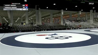 Senior Women Freestyle FS - 50 lbs Champ. Round 1 - Audrey Jimenez, Lehigh Valley Wrestling RTC/ Titan Mercury Wrestling Club (TMWC) vs Rebekah Jimenez, FWC