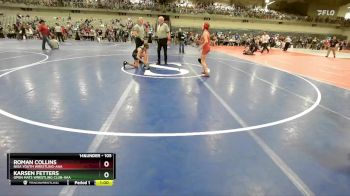 105 lbs Cons. Round 2 - Roman Collins, Nixa Youth Wrestling-AAA  vs Karsen Fetters, Open Mats Wrestling Club-AAA