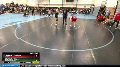 201-209 lbs Round 1 - Landon Cowden, Sidney vs Brayden Wall, Thompson Valley