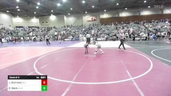66 lbs Consi Of 4 - James Burrows, Willows Wrestling vs Oakley Beck, Nevada Elite