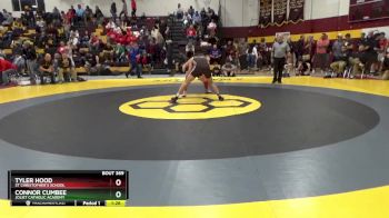 150 lbs Champ. Round 2 - Tyler Hood, St Christopher`s School vs Connor Cumbee, Joliet Catholic Academy